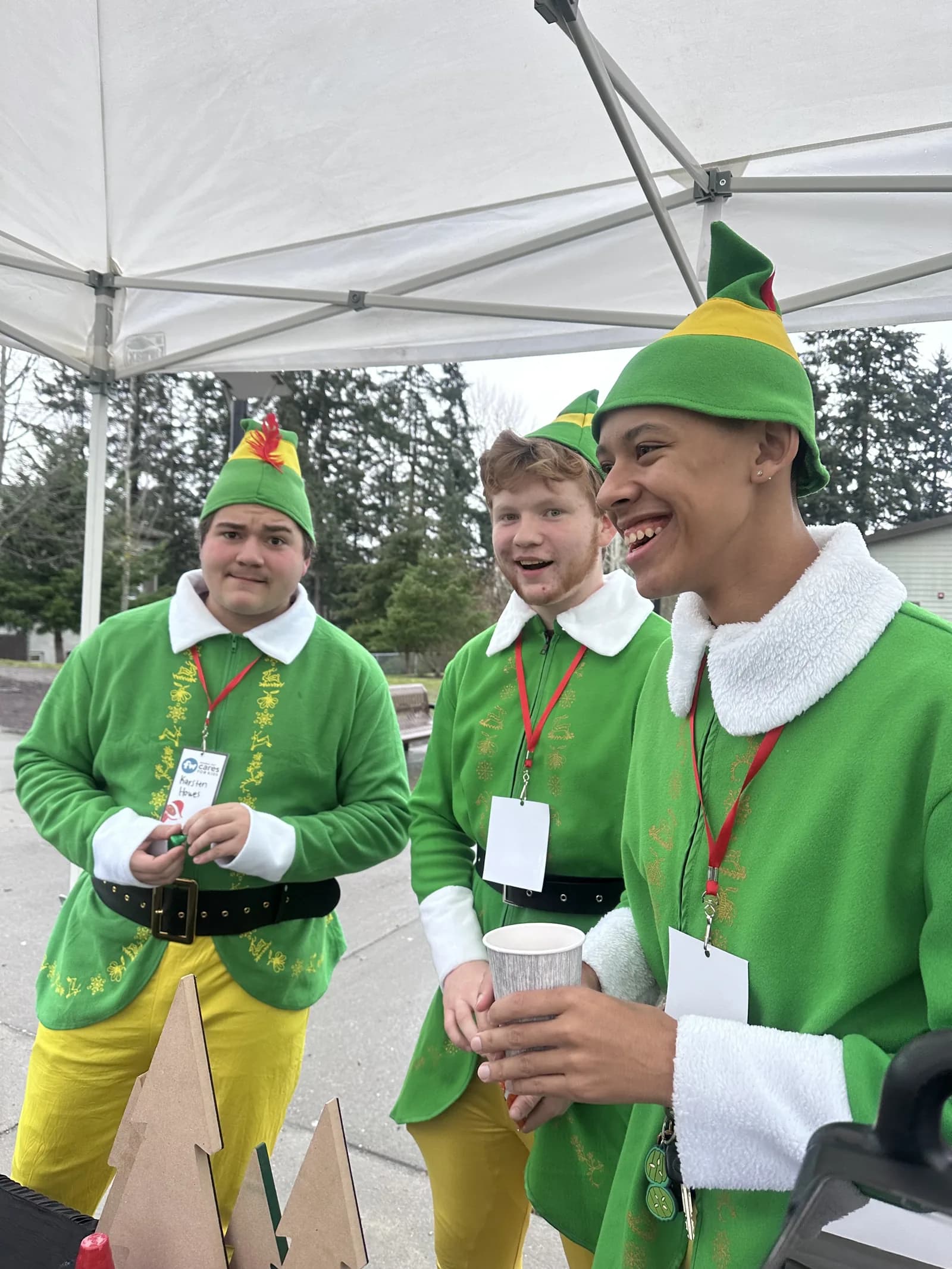 NWPB team volunteering in costume at a local Federal Way holiday event
